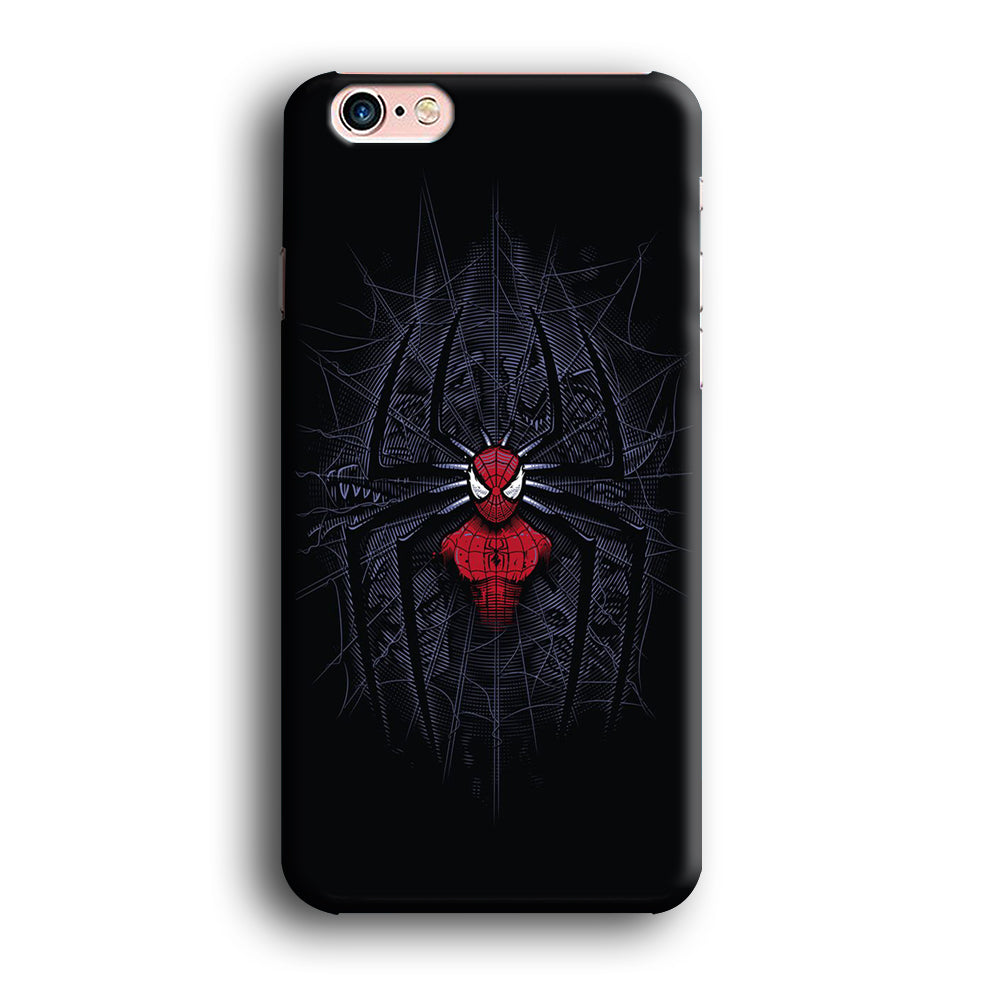 Spiderman Black Logo On The Net iPhone 6 | 6s Case - carneyforia