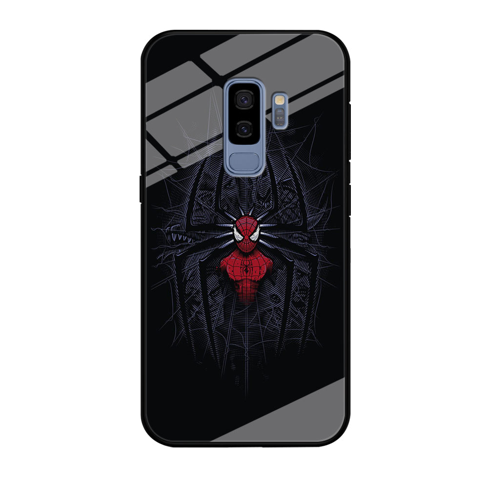Spiderman Black Logo On The Net Samsung Galaxy S9 Plus Case