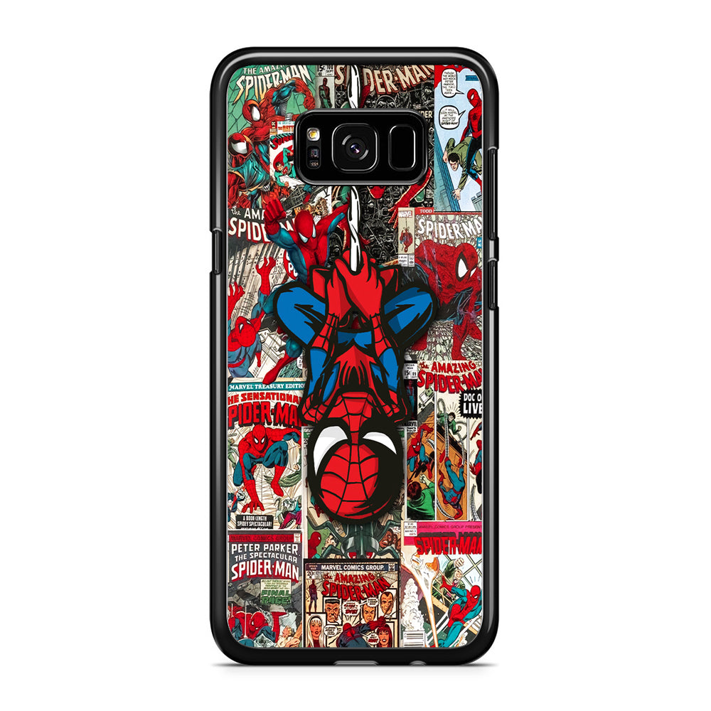 Spiderman Hanging Mode Samsung Galaxy S8 Case