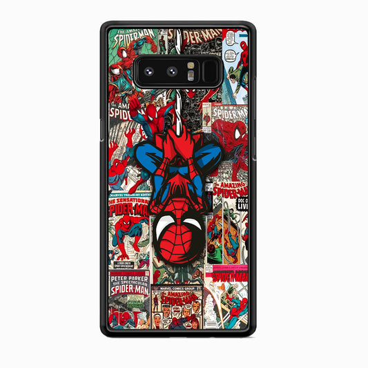 Spiderman Hanging Mode Samsung Galaxy Note 8 Case