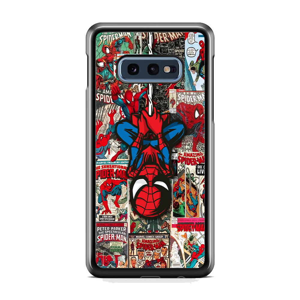 Spiderman Hanging Mode Samsung Galaxy S10E Case
