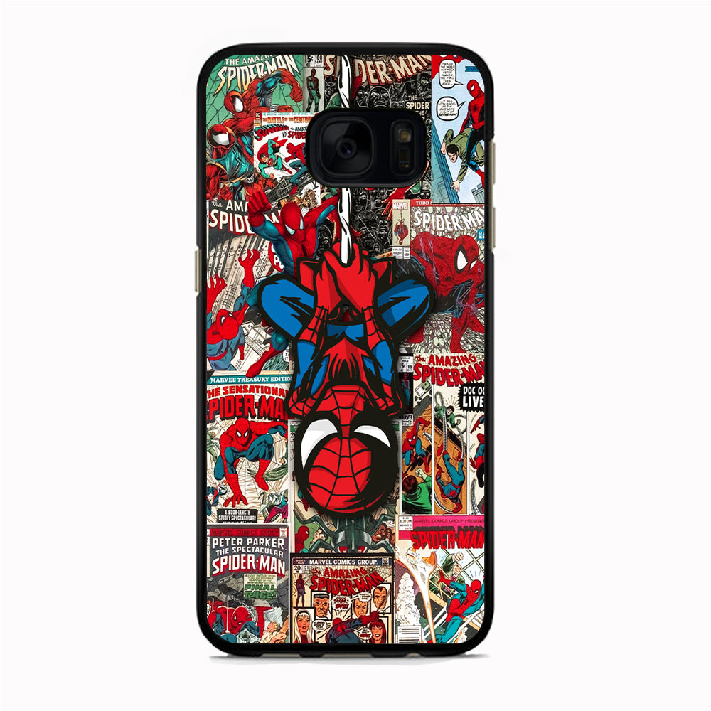 Spiderman Hanging Mode Samsung Galaxy S7 Edge Case