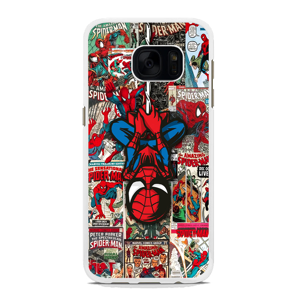 Spiderman Hanging Mode Samsung Galaxy S7 Case