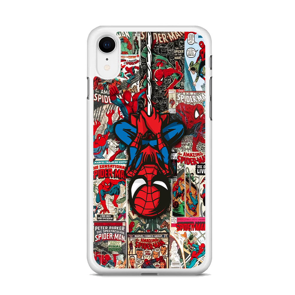 Spiderman Hanging Mode iPhone XR Case