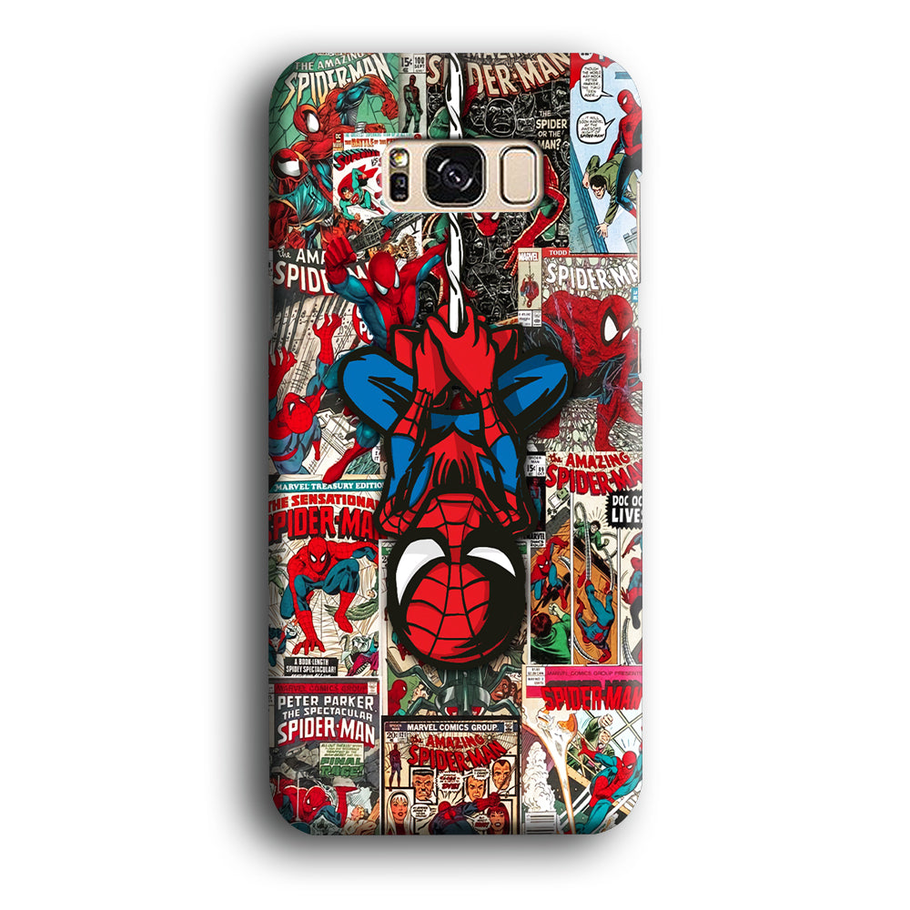 Spiderman Hanging Mode Samsung Galaxy S8 Case