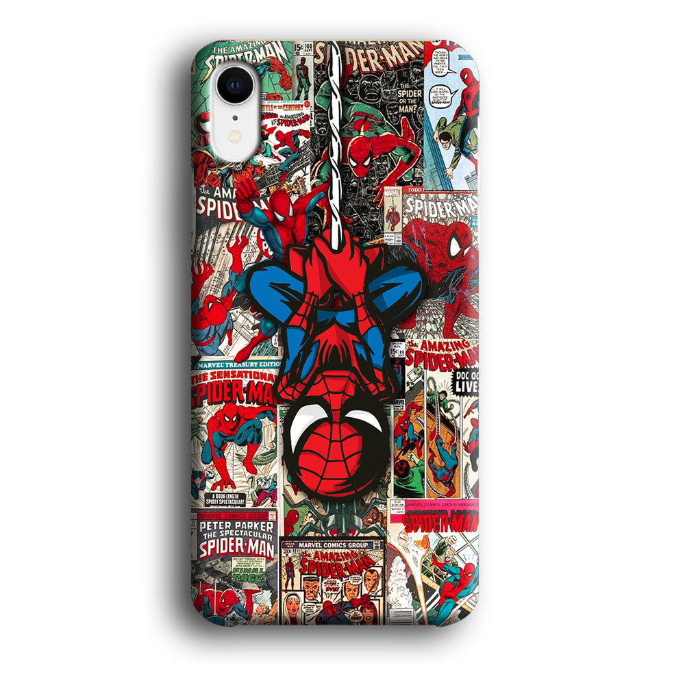 Spiderman Hanging Mode iPhone XR Case