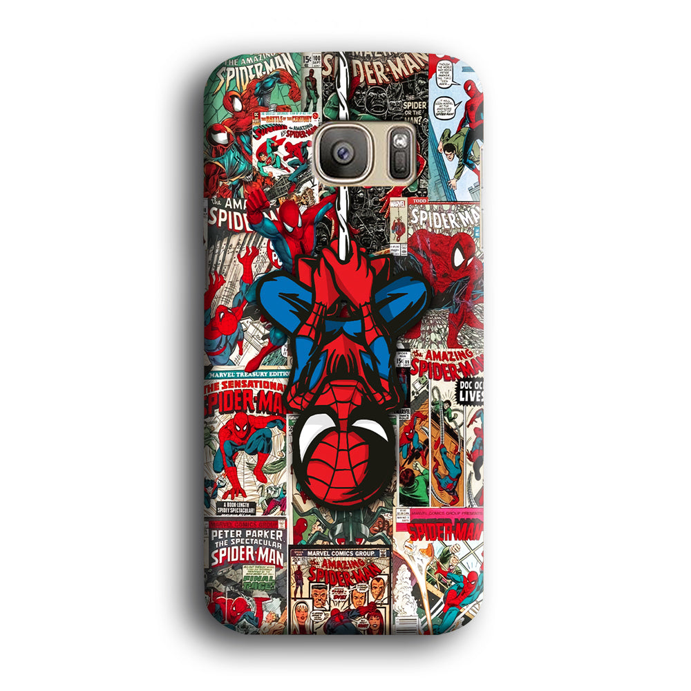 Spiderman Hanging Mode Samsung Galaxy S7 Case