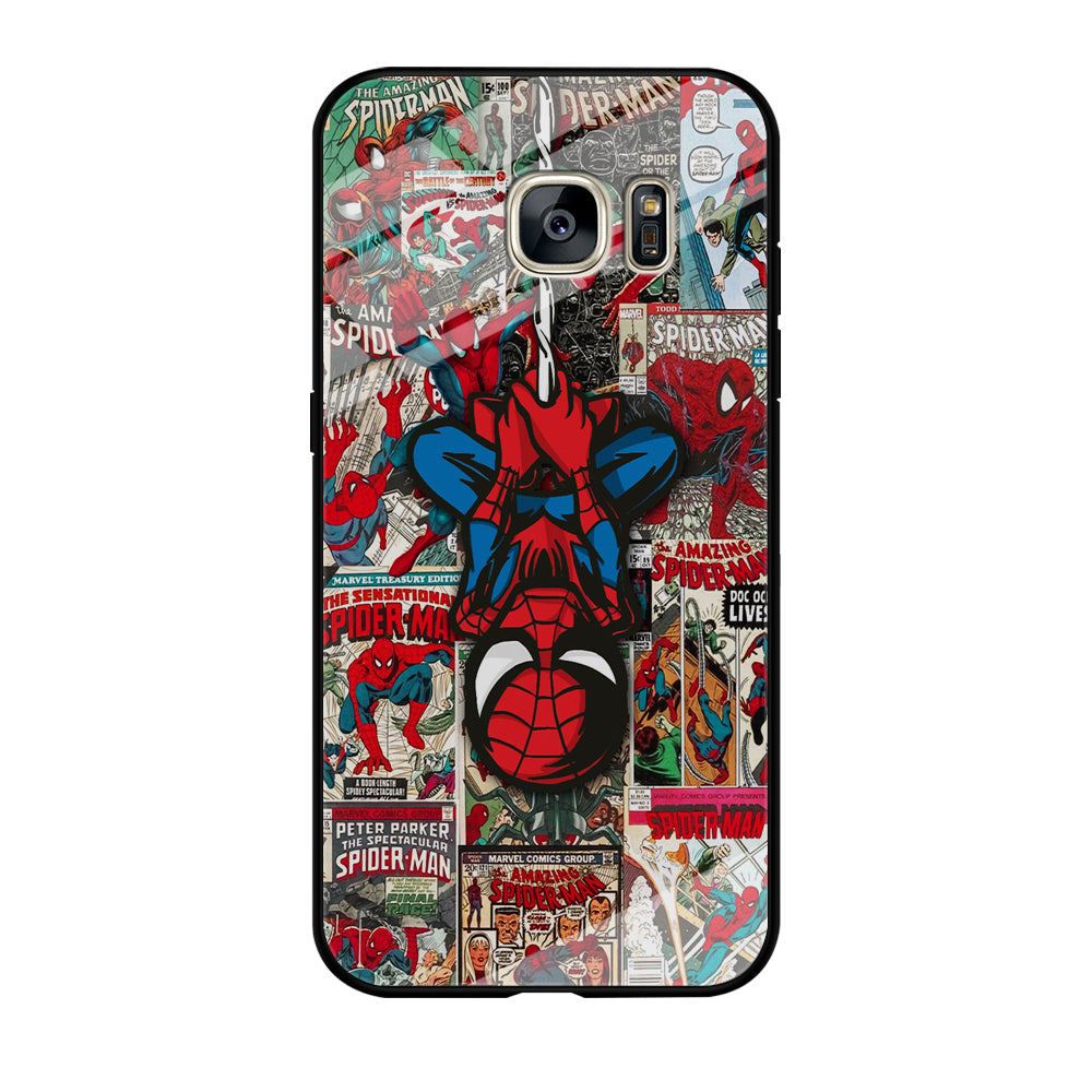 Spiderman Hanging Mode Samsung Galaxy S7 Edge Case