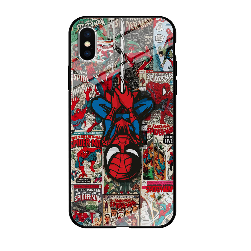 Spiderman Hanging Mode iPhone X Case