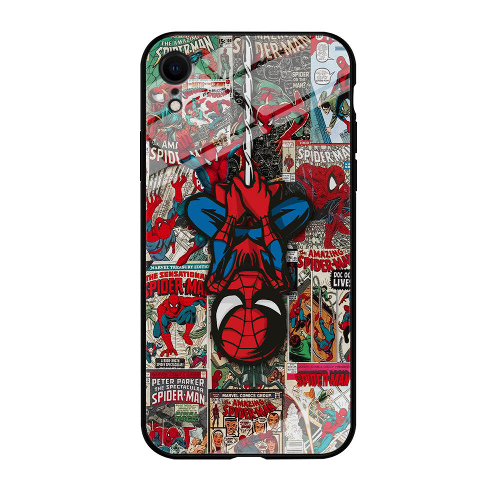 Spiderman Hanging Mode iPhone XR Case
