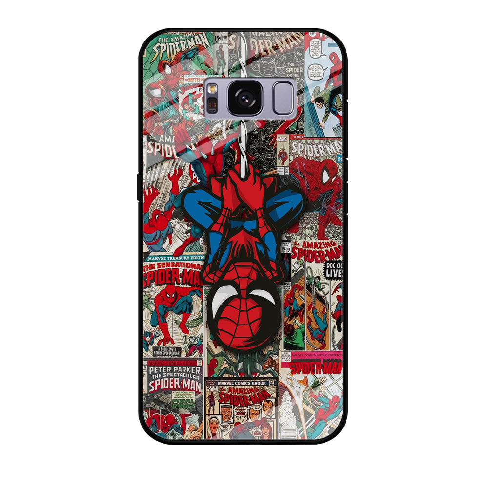 Spiderman Hanging Mode Samsung Galaxy S8 Case
