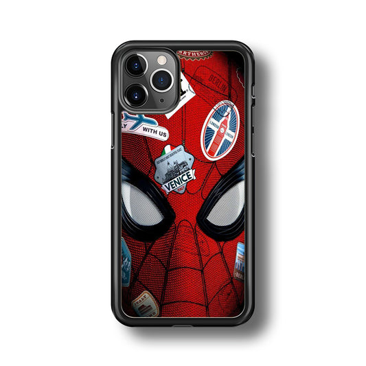 Spiderman Head Full Stickers iPhone 11 Pro Max Case