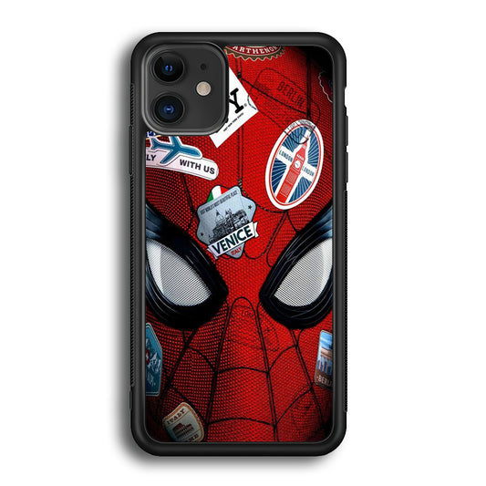 Spiderman Head Full Stickers iPhone 12 Case
