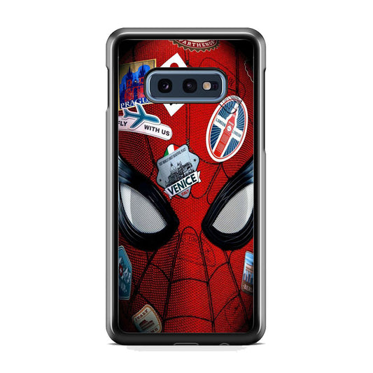 Spiderman Head Full Stickers Samsung Galaxy S10E Case