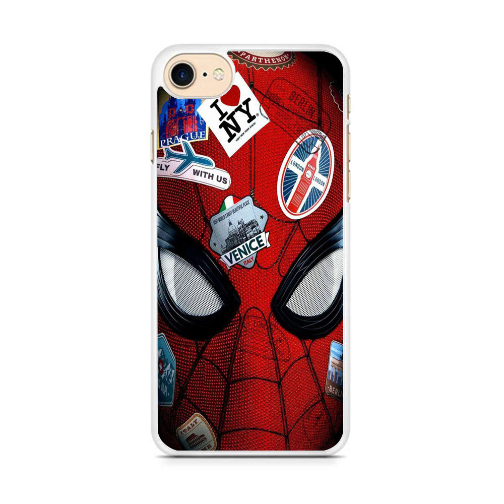 Spiderman Head Full Stickers iPhone 7 Case