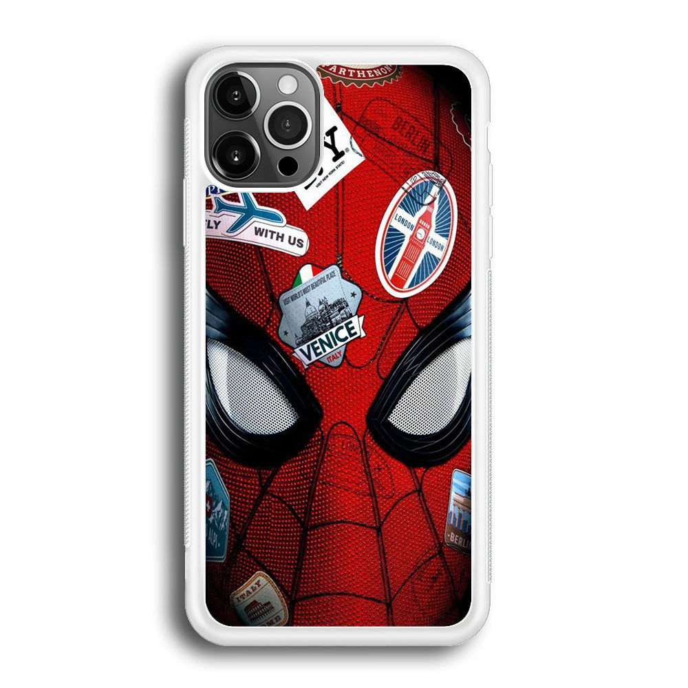 Spiderman Head Full Stickers iPhone 12 Pro Max Case