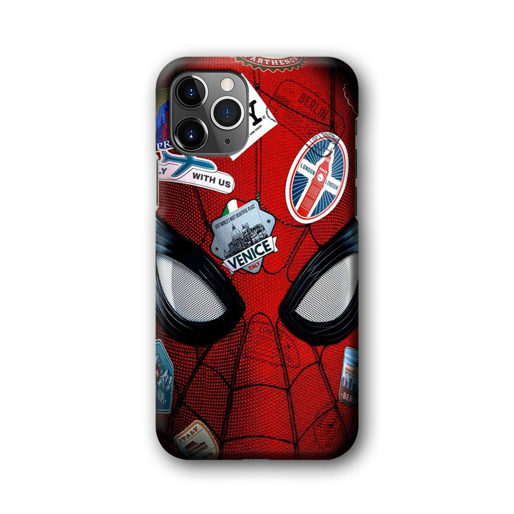 Spiderman Head Full Stickers iPhone 11 Pro Max Case