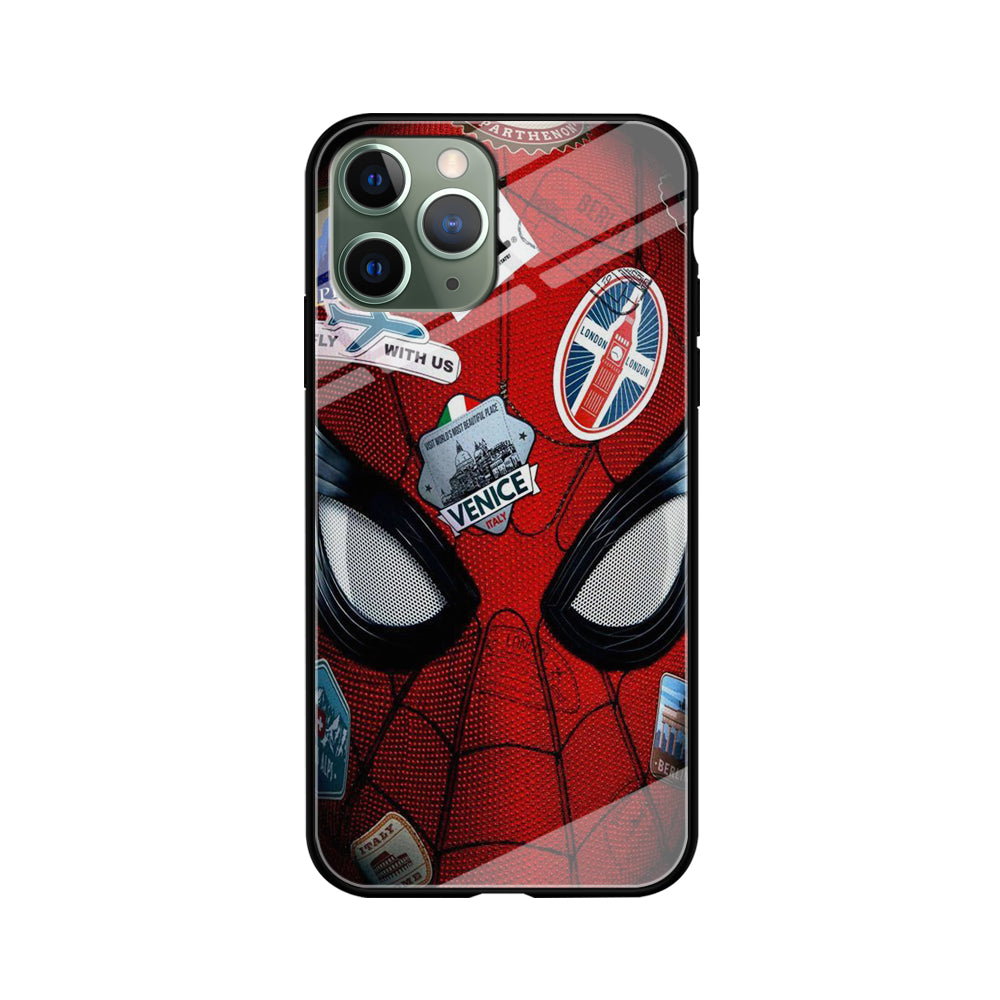 Spiderman Head Full Stickers iPhone 11 Pro Max Case
