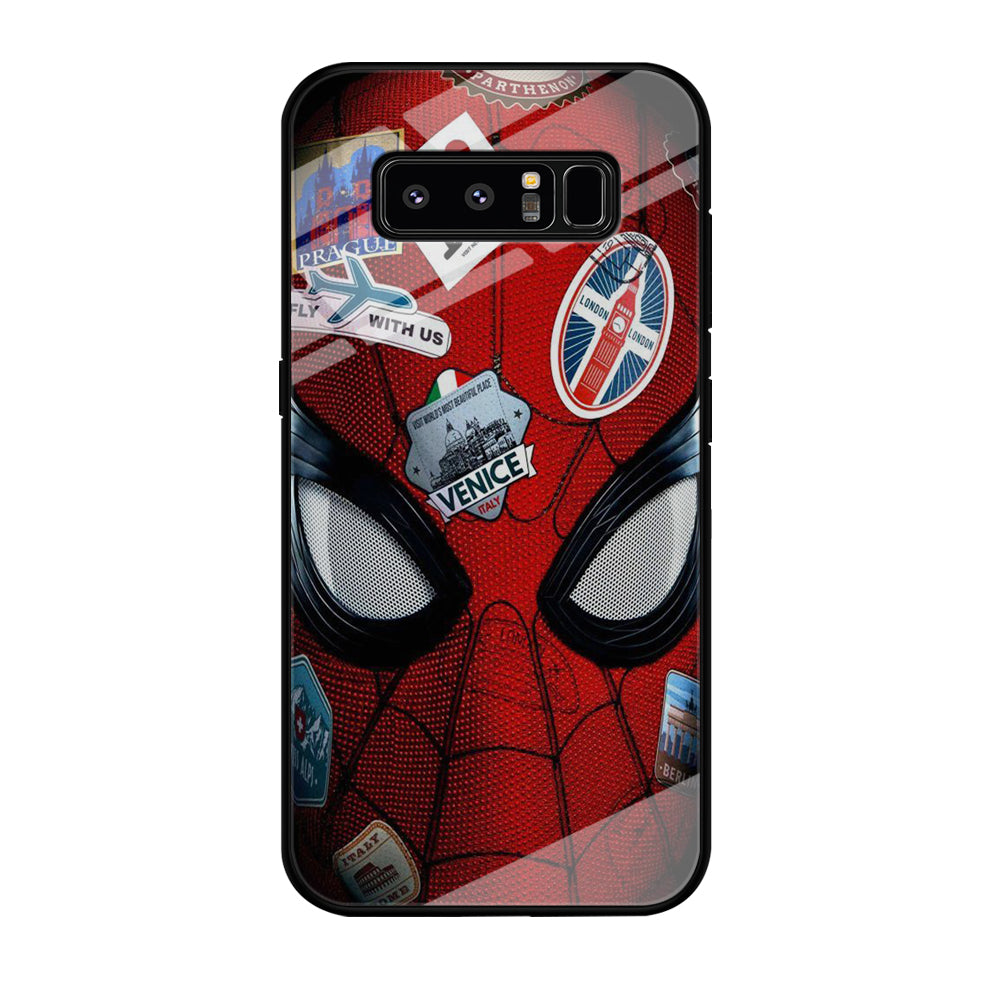 Spiderman Head Full Stickers Samsung Galaxy Note 8 Case