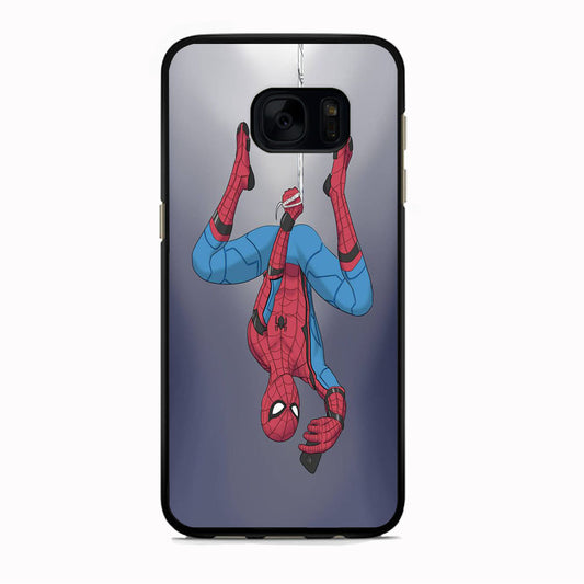 Spiderman Selfie While Hanging Samsung Galaxy S7 Edge Case