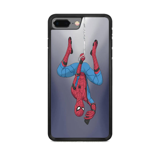 Spiderman Selfie While Hanging iPhone 8 Plus Case