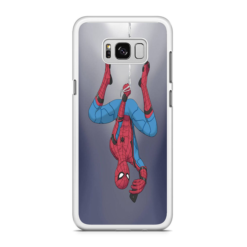 Spiderman Selfie While Hanging Samsung Galaxy S8 Plus Case
