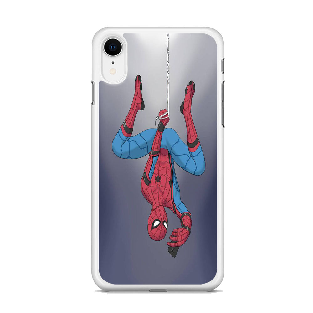 Spiderman Selfie While Hanging iPhone XR Case