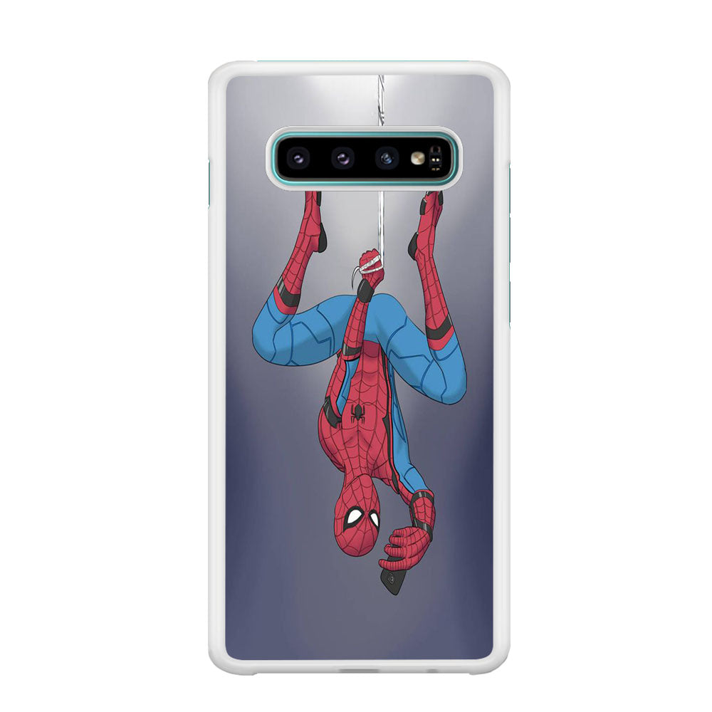 Spiderman Selfie While Hanging Samsung Galaxy S10 Case