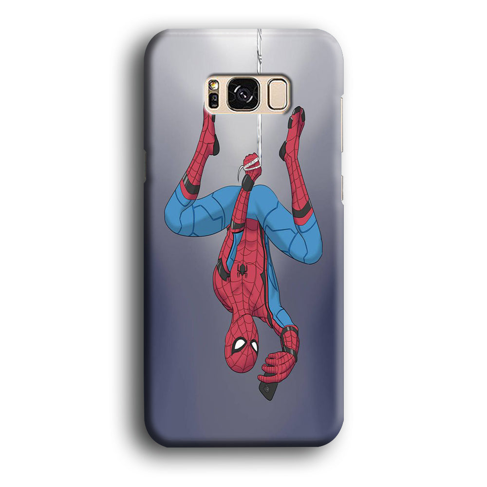 Spiderman Selfie While Hanging Samsung Galaxy S8 Plus Case