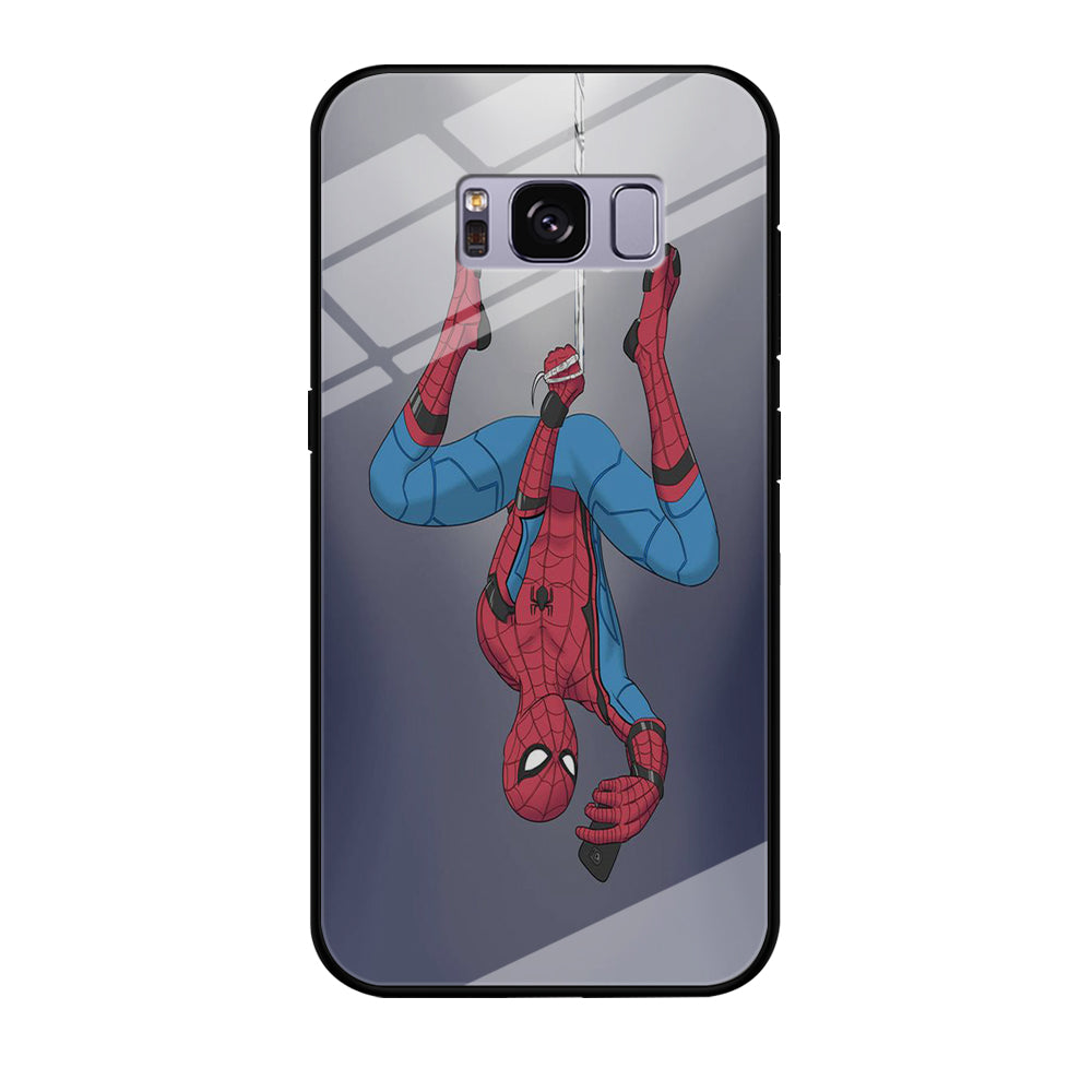 Spiderman Selfie While Hanging Samsung Galaxy S8 Plus Case