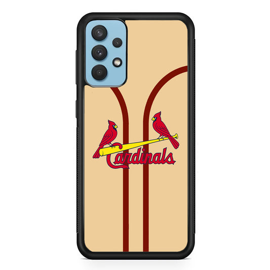 St Louis Cardinals Creammy Jersey Samsung Galaxy A32 Case