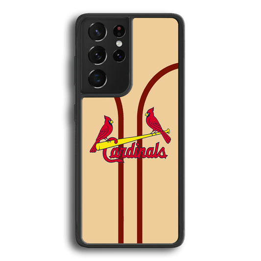 St Louis Cardinals Creammy Jersey Samsung Galaxy S21 Ultra Case