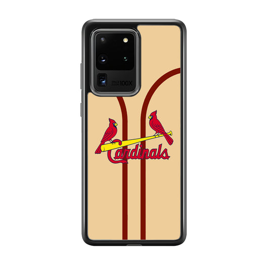 St Louis Cardinals Creammy Jersey Samsung Galaxy S20 Ultra Case