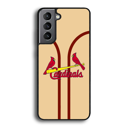 St Louis Cardinals Creammy Jersey Samsung Galaxy S21 Plus Case - Carneyforia