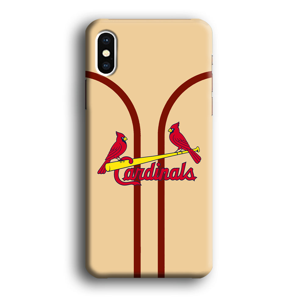 St Louis Cardinals Creammy Jersey iPhone X Case