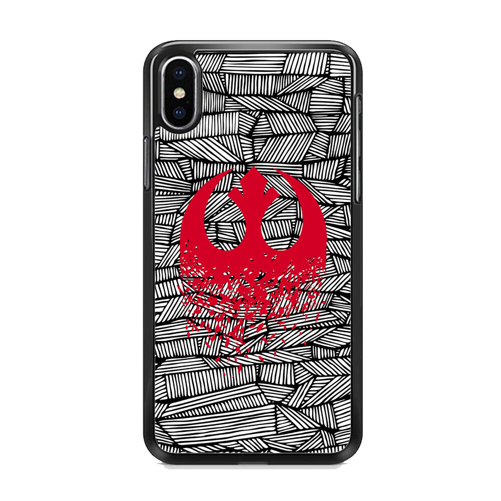 Star War Red Rebel Alliance iPhone X Case