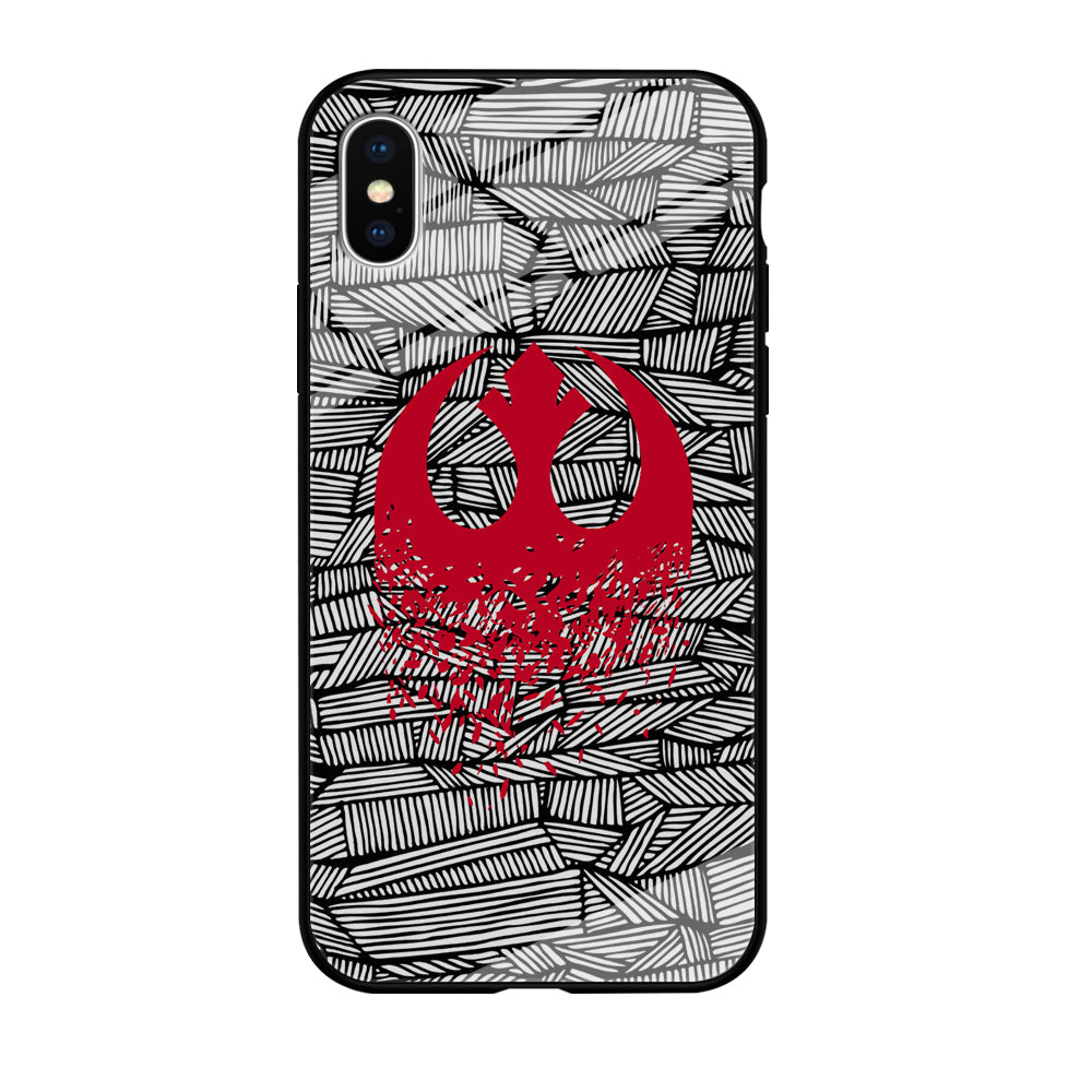 Star War Red Rebel Alliance iPhone X Case