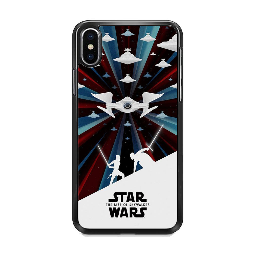 Star Wars Aircraft Space iPhone XS Case Rubber Black (2D Case)