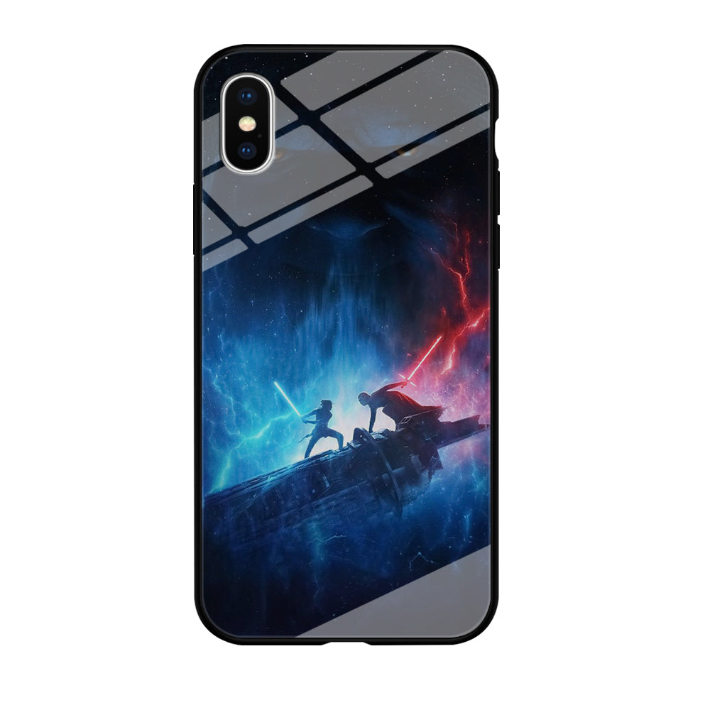 Star Wars The Rise of Skywalker Beattle Galaxy iPhone XS Case Tempered Glass Case