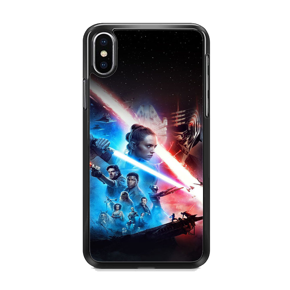 Star Wars The Rise of Skywalker Poster iPhone XS Case Rubber Black (2D Case)