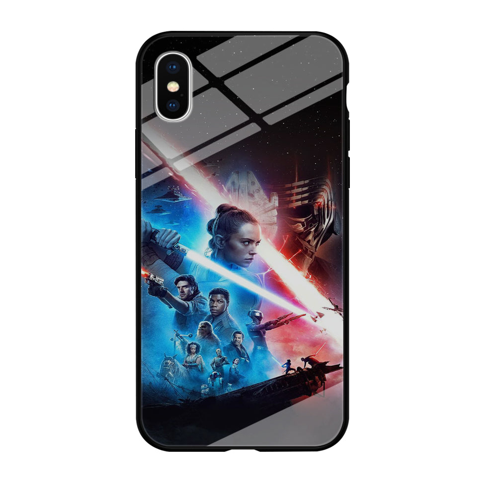 Star Wars The Rise of Skywalker Poster iPhone XS Case Tempered Glass Case