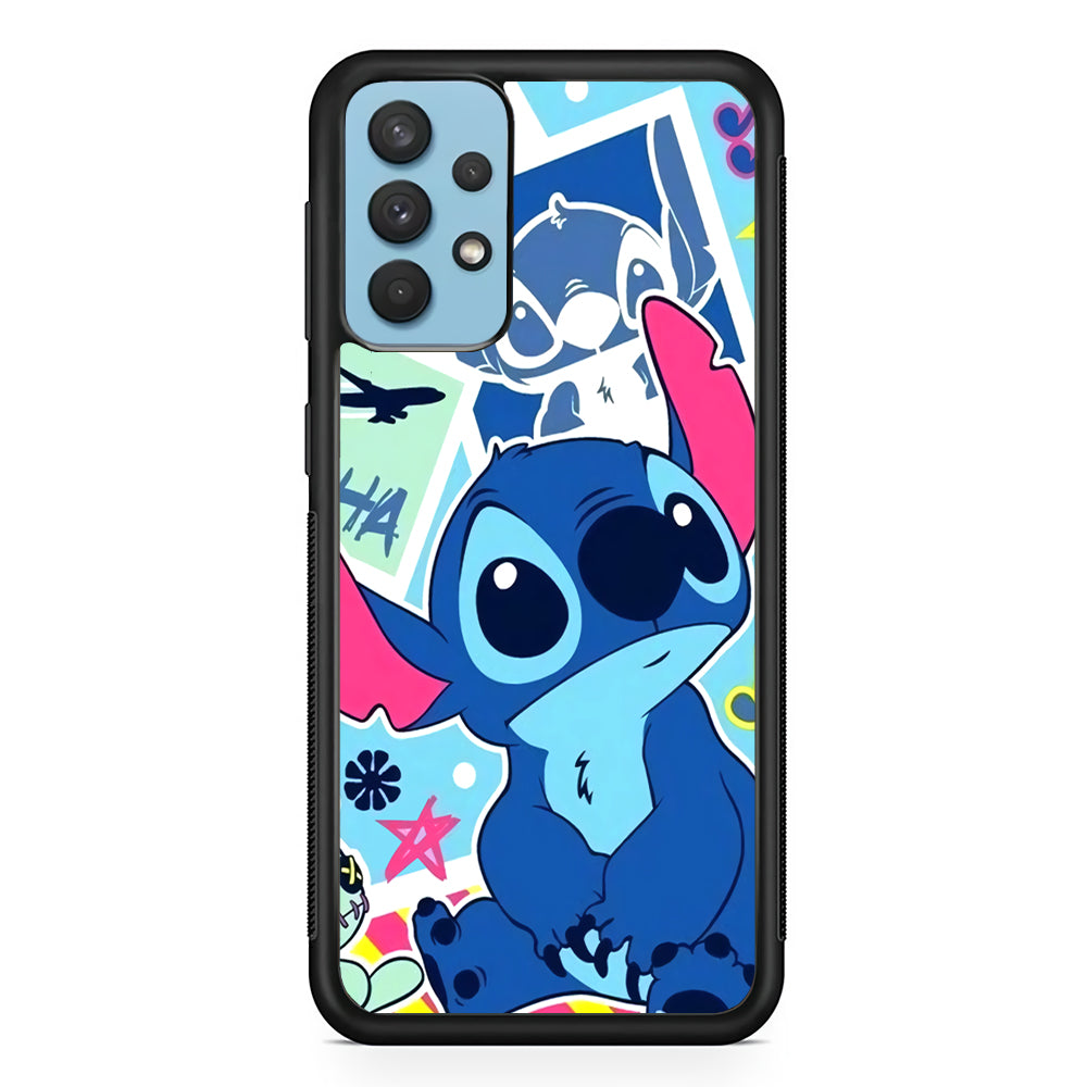 Stitch Cute Stare Samsung Galaxy A32 Case