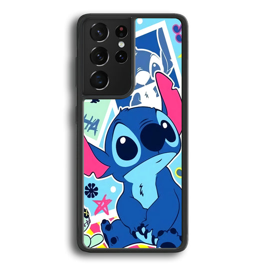 Stitch Cute Stare Samsung Galaxy S21 Ultra Case