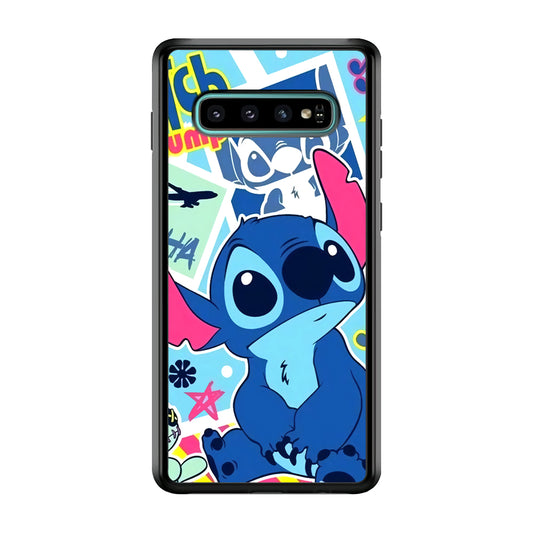 Stitch Cute Stare Samsung Galaxy S10 Case