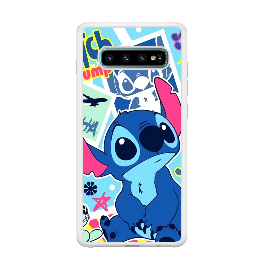 Stitch Cute Stare Samsung Galaxy S10 Case