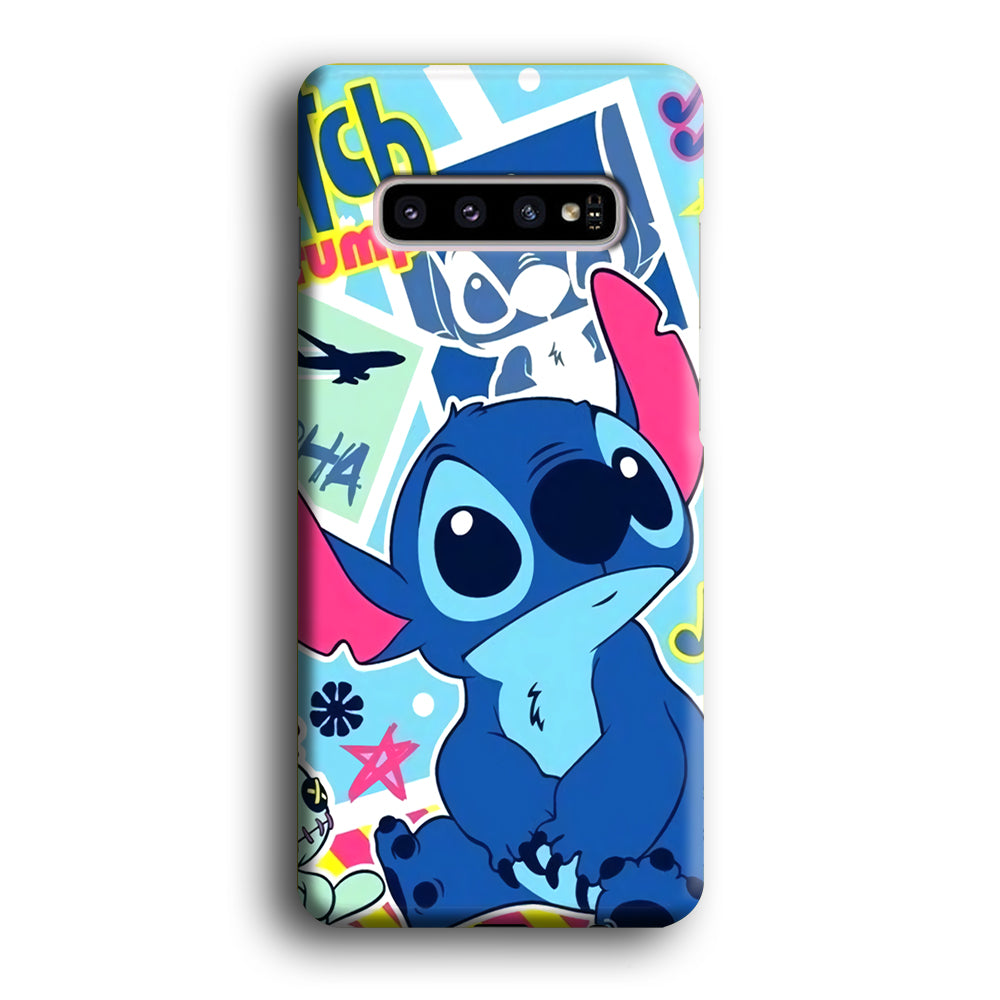 Stitch Cute Stare Samsung Galaxy S10 Case