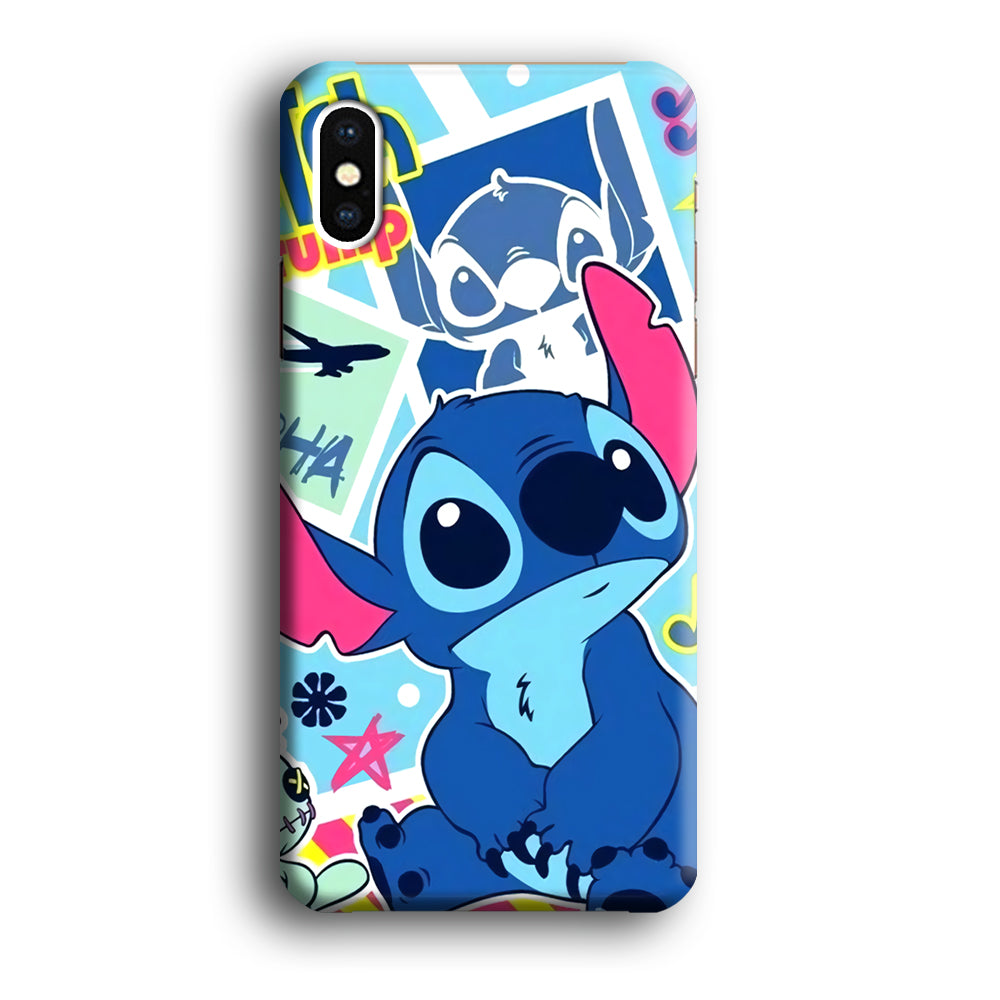 Stitch Cute Stare iPhone X Case