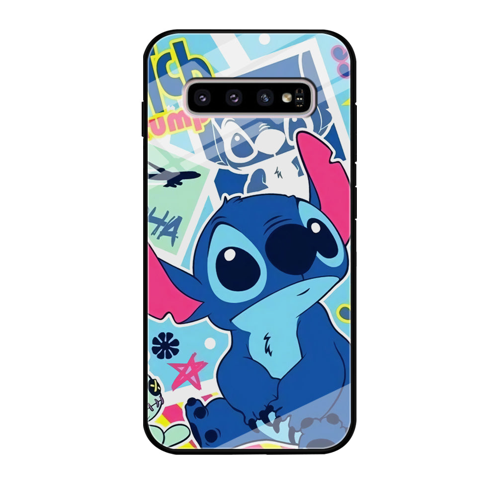 Stitch Cute Stare Samsung Galaxy S10 Case