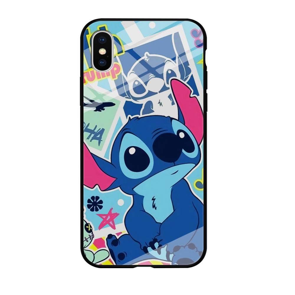 Stitch Cute Stare iPhone X Case