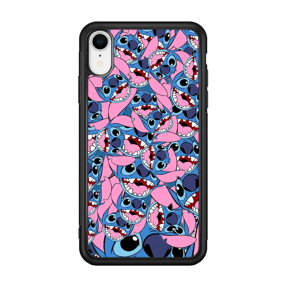 Stitch Laugh Face iPhone XR Case
